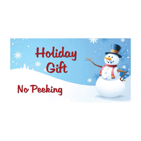 Holiday Gift No Peeking Sticker alt image