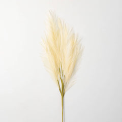 Cream Faux Dried Plume Stem