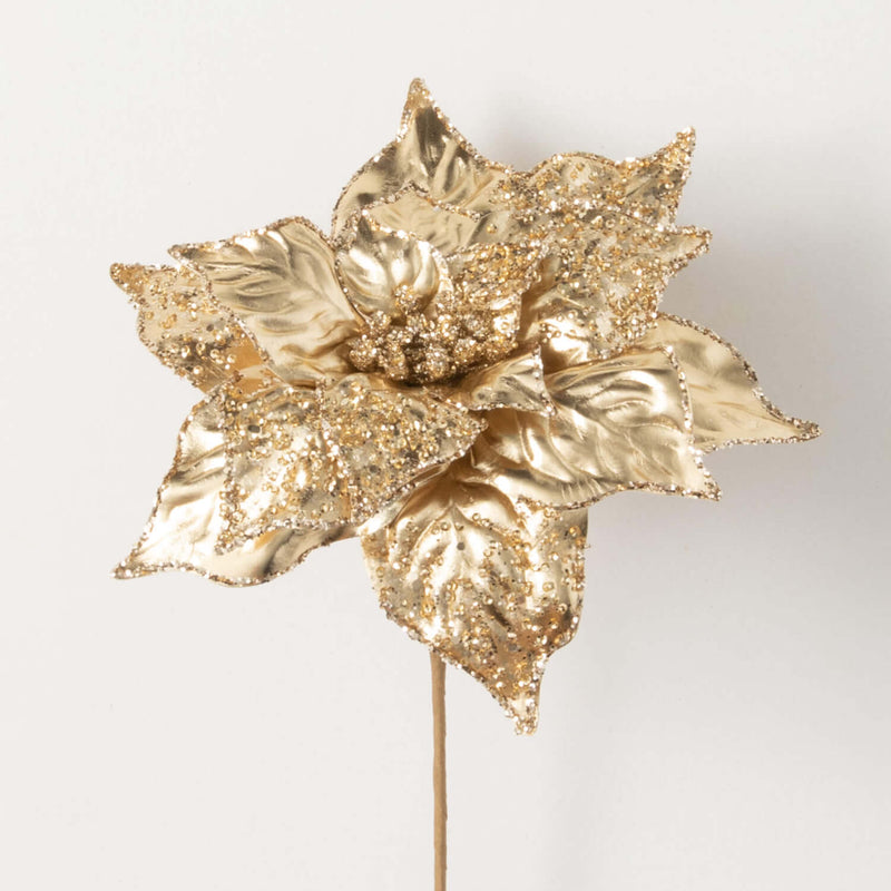 Gold Poinsettia Stem