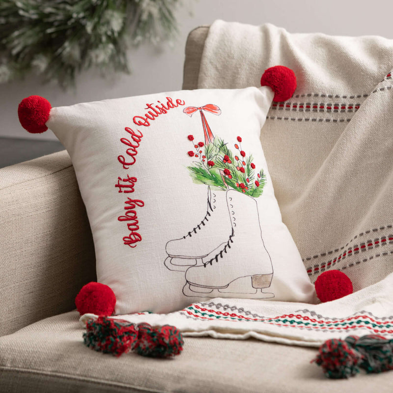 Woven Colored Tassel Throw