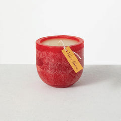 Cranberry Vance Kitira Distressed Goblet Candle