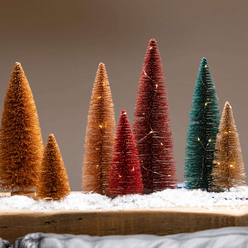 Led Bottle Trush Trees On Base