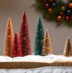 Led Bottle Trush Trees On Base