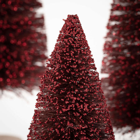 Red Bottlebrush Tree Set Of 3