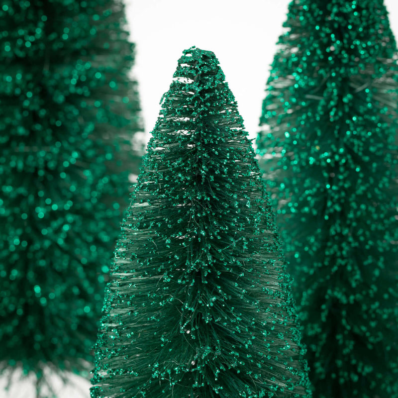 Green Bottlebrush Tree Set