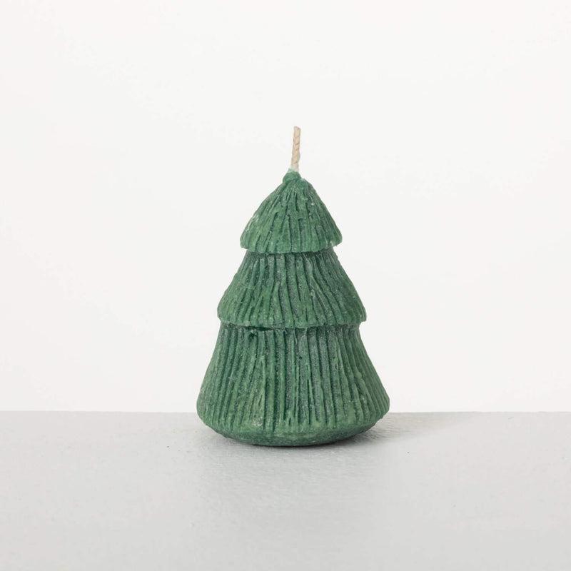 Vance Kitira Green Textured Christmas Tree Candle