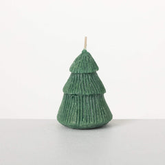 Vance Kitira Green Textured Christmas Tree Candle