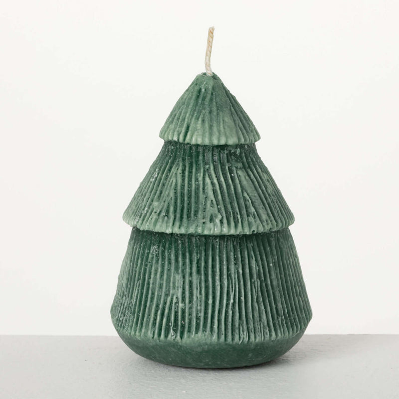 Vance Kitira Large Green Textured Christmas Tree Candle
