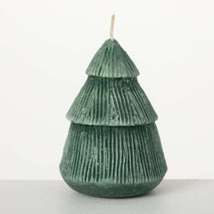 Vance Kitira Large Green Textured Christmas Tree Candle