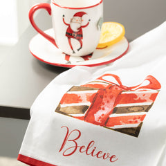 Happy Santa Towel Set/4
