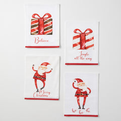 Happy Santa Towel Set/4