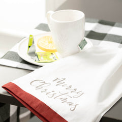 Merry Christmas Holiday Tea Towels Set Of 4