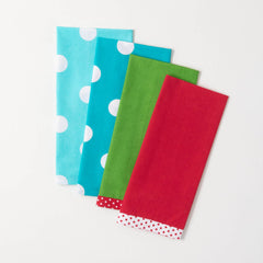 Patterned Tea Towel Set Of 4